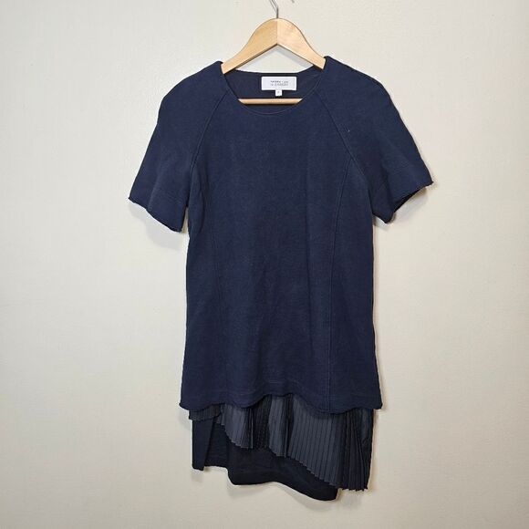 Derek Lam 10 Crosby Blue Sweatshirt Dress 2 in 1 Size 8 - Picture 4 of 14